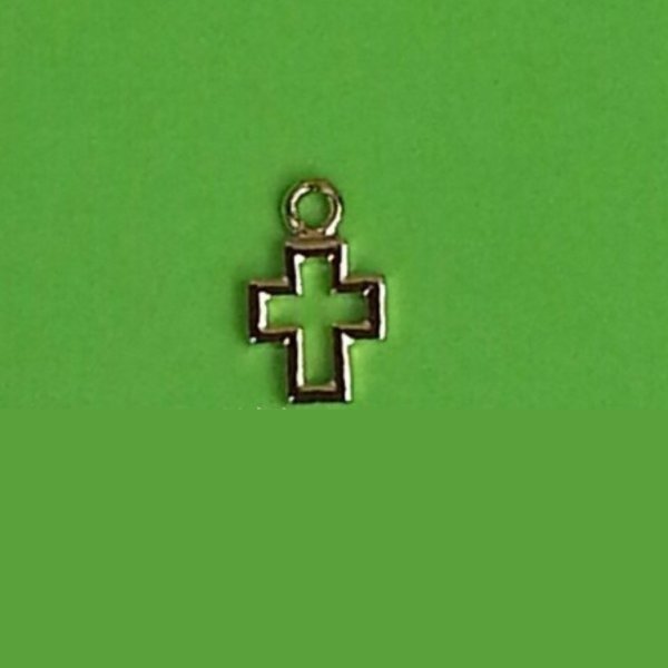 画像1: 小さいクロス10.5×6.5mm   100個 (1)
