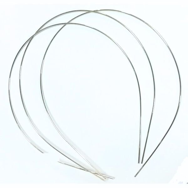 画像1: カチューシャ シルバー1.1mm(100個) (1)