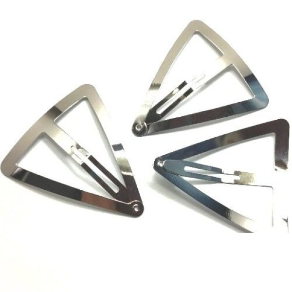 画像1: 幅広三角パッチンピン（ニッケル）55×49mm (約900個相当) (1)
