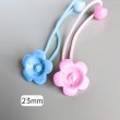 画像2: 花カップ付きヘアゴム23ｍｍ(100個) (2)
