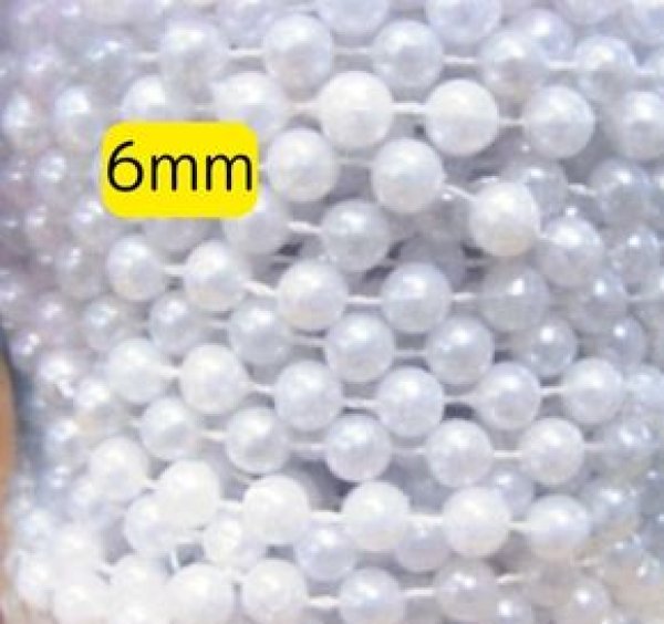 画像1: パールブレード白6ｍｍ×16yd（約15m）10個セット (1)