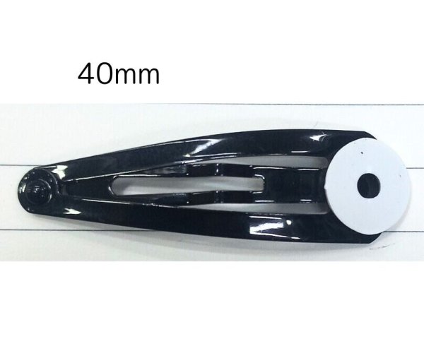 画像1: 黒三角パッチンどめ40mm（台付）1袋（約900個相当） (1)