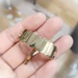 画像1: ポニーフックアーチ波型（台35×13mm）100個 (1)