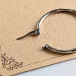 画像4: ワンタッチフープピアス30ｍｍ/ サージカルスティール10個（5ペア） (4)