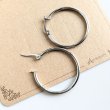 画像3: ワンタッチフープピアス30ｍｍ/ サージカルスティール10個（5ペア） (3)