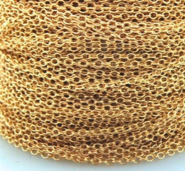 画像1: あずきチェーン230S1.5×1.0mm（100ｍ） (1)