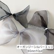 画像1: オーガンジーシルバーエッジリボン65ｍｍ10yd(約9ｍ） (1)