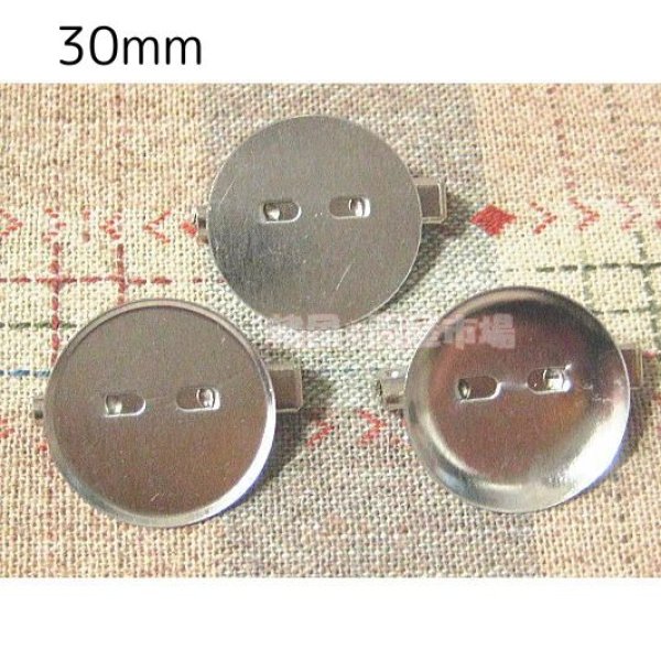 画像1: 台付コサージュピン30ｍｍ約400個 (1)