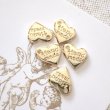 画像1: Hand Madeプレートハートチャーム（約100個） (1)