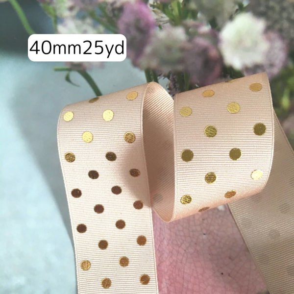 画像1: グログランゴールドドット40mm25yd（22.5ｍ） (1)
