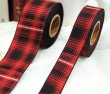画像5: ノエルタータンチェックリボン25ｍｍ10yd（約9ｍ） (5)