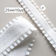 画像1: フリルベルベットリボン25mm10yd(約9m) (1)