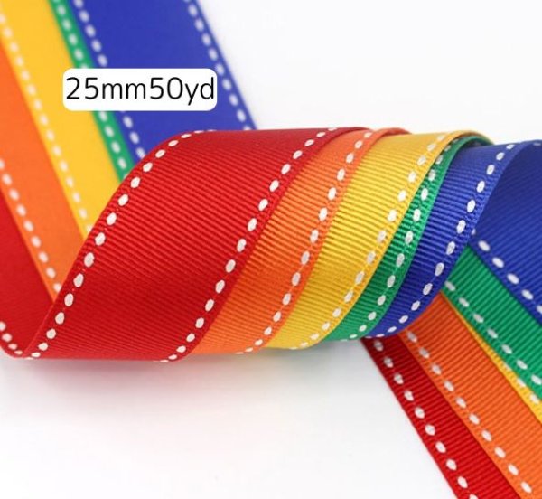 画像1: KTグログランステッチリボン25mm50yd（約45m） (1)