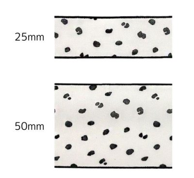画像2: ペイントドットシフォンリボン25mm10yd（約9m）