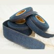 画像4: ブルーデニムステッチリボン10mm10yd（約9ｍ） (4)